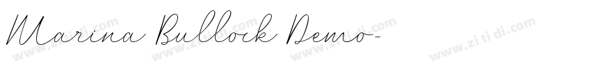 Marina Bullock Demo字体转换